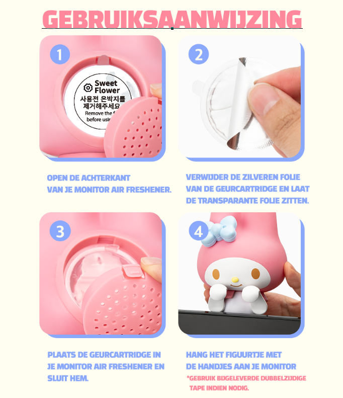 Sanrio My melody luchtverfrisser Monitorfiguur