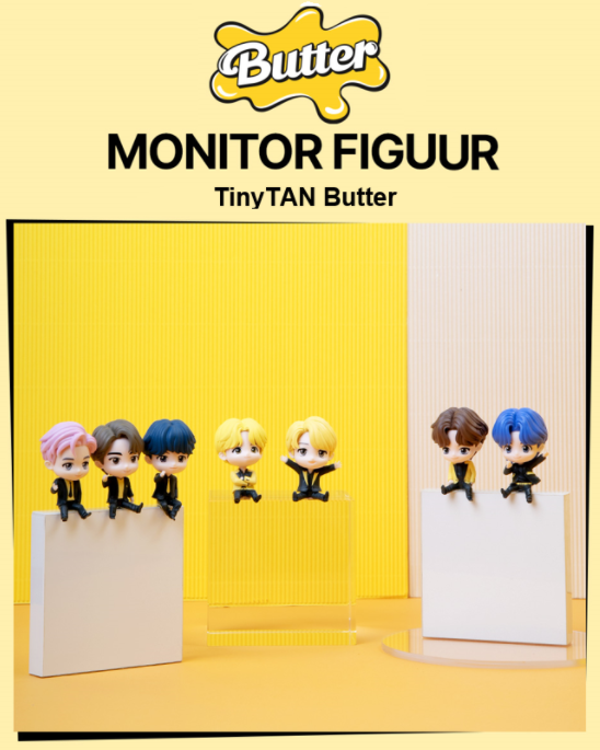 BTS TinyTAN Butter JIN Monitorfiguur