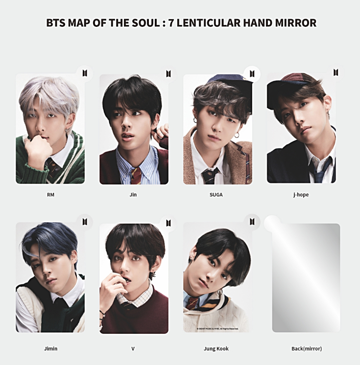 BTS JUNGKOOK, MAP OF THE SOUL 7 - Lenticulair & Handspiegel