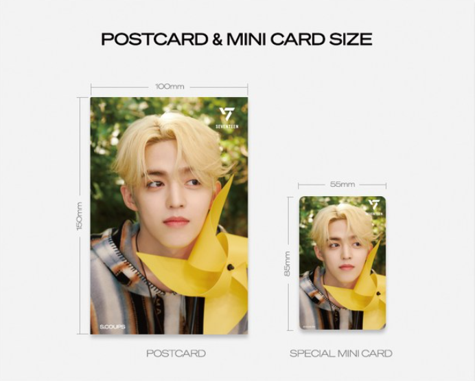 KPOP SEVENTEEN JEONGHAN, HEAVEN PM 2:14 Ver. - Lenticulair ansichtkaart & Mini Kaart