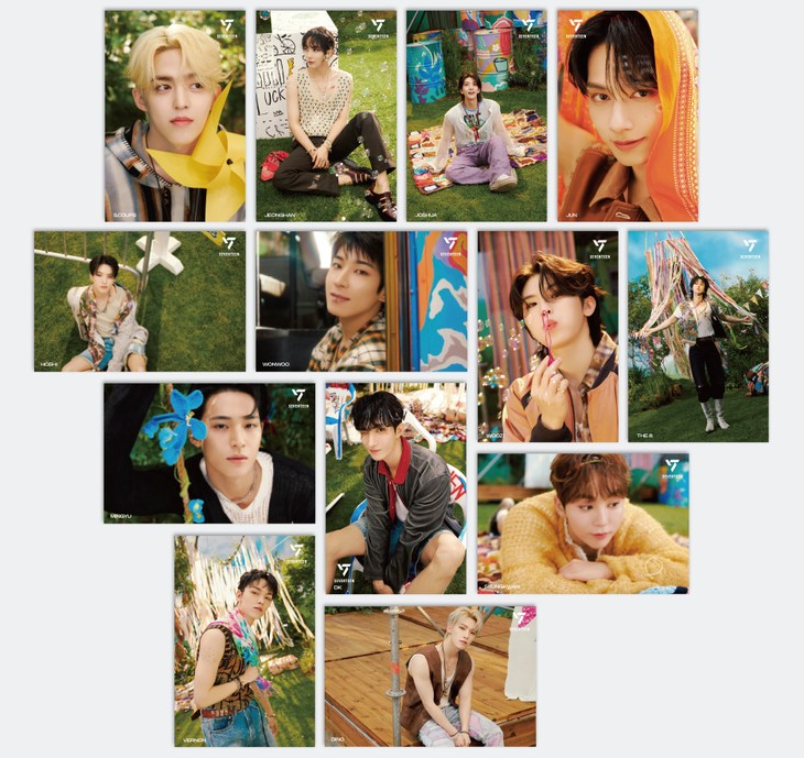 KPOP SEVENTEEN JEONGHAN, HEAVEN PM 2:14 Ver. - Lenticulair ansichtkaart & Mini Kaart