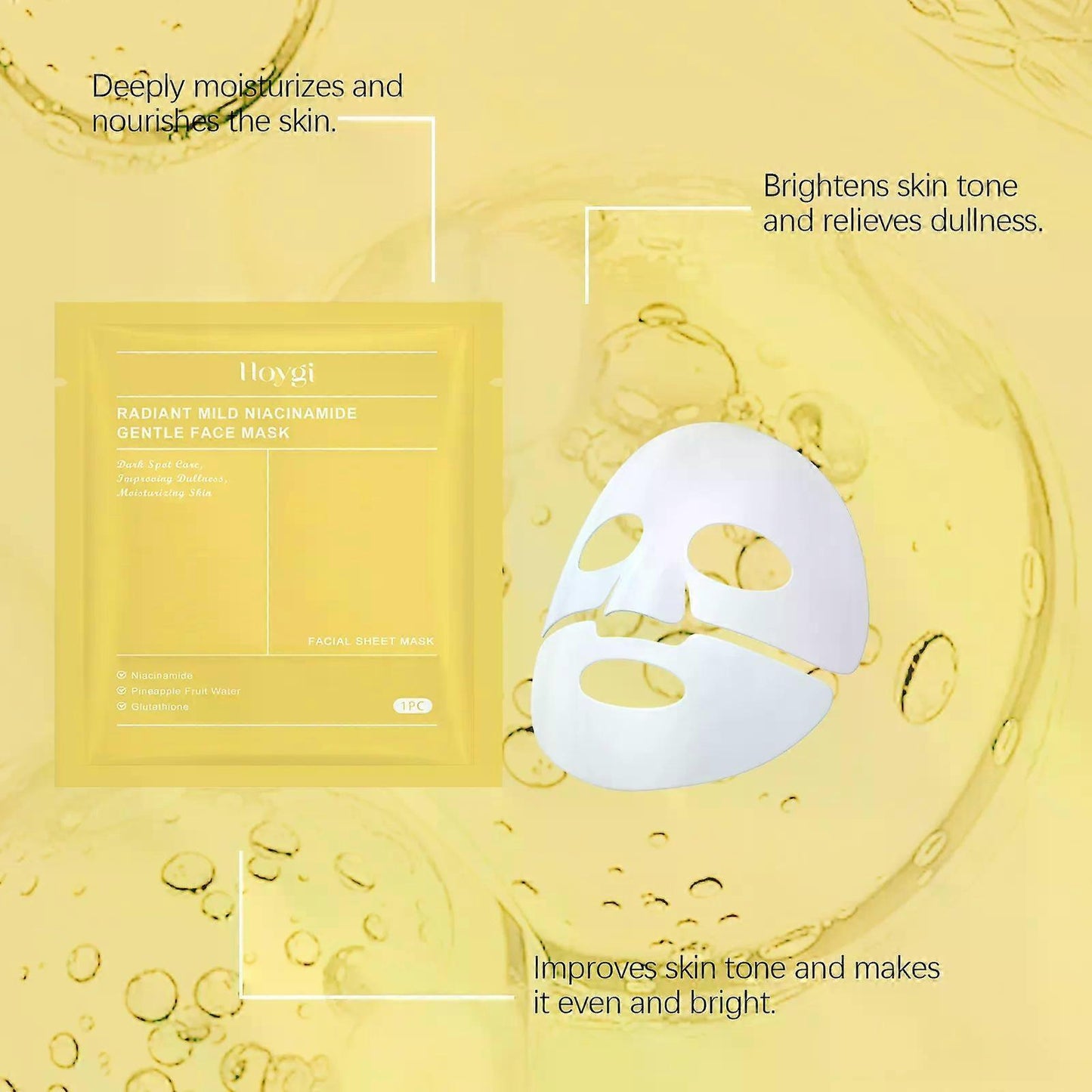 [Biodance] Radiant Vita Niacinamide Real Deep Mask (4 stuks)