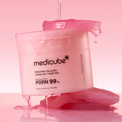 [Medicube] PDRN Pink Collagen Toning Gel Toner Pad
