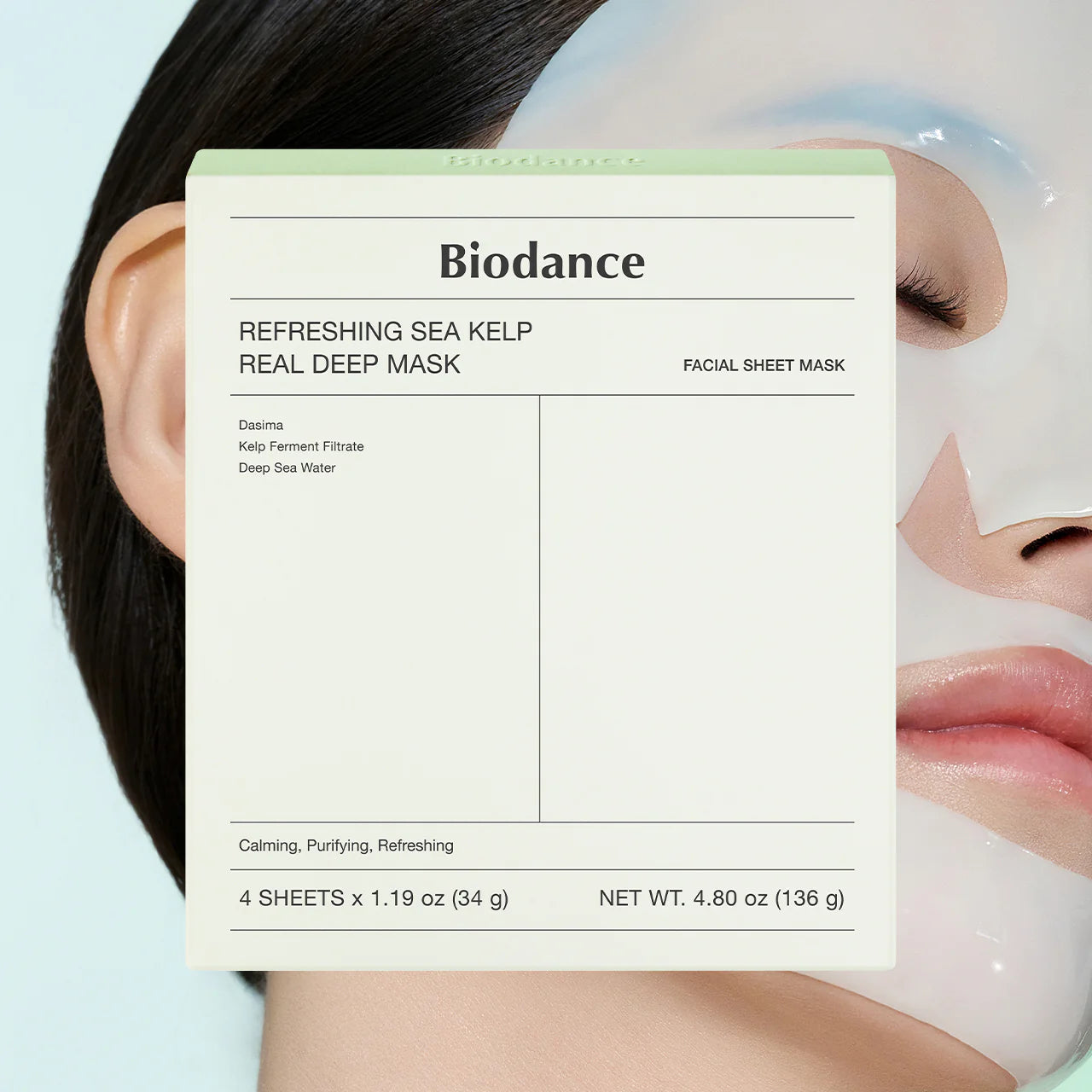 [Biodance] Refreshing Sea Kelp Real Deep Mask (4 stuks)