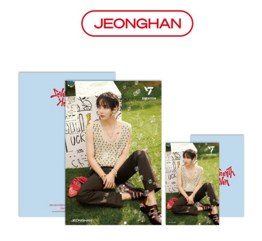 KPOP SEVENTEEN JEONGHAN, HEAVEN PM 2:14 Ver. - Lenticulair ansichtkaart & Mini Kaart