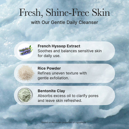 [Arencia] Fresh Blue Hyssop Rice Mochi Cleanser
