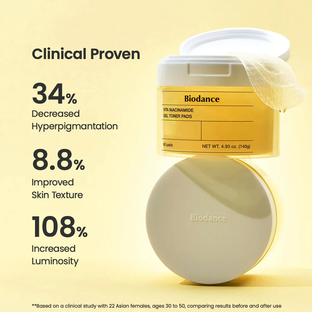 [Biodance] Vita Niacinamide Gel Toner Pads