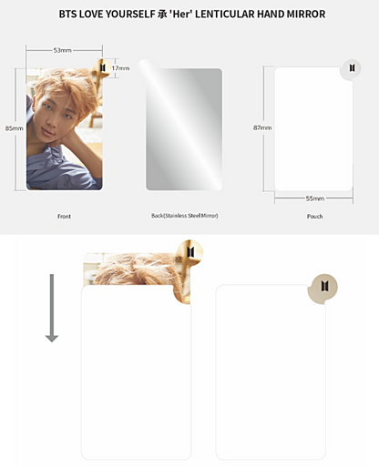 BTS JUNGKOOK, MAP OF THE SOUL 7 - Lenticulair & Handspiegel