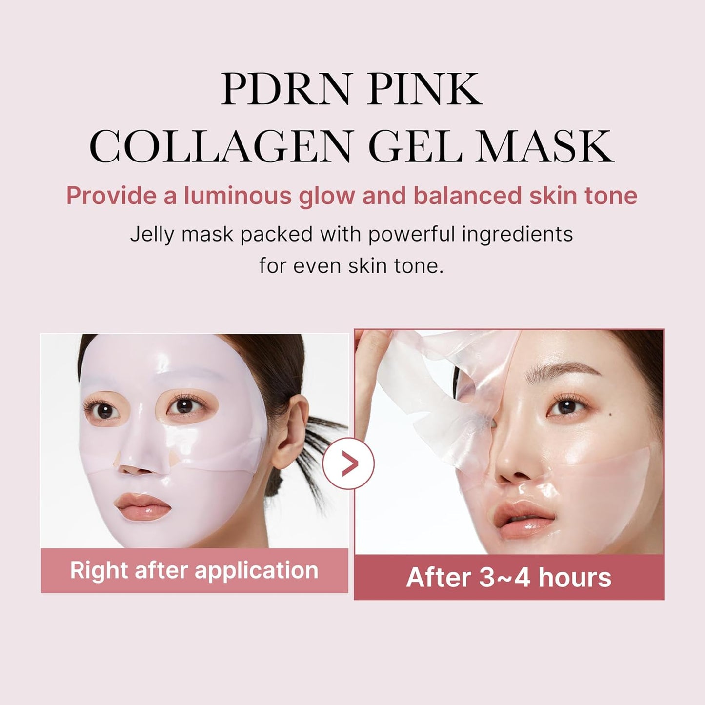 [MEDICUBE] PDRN Pink Collagen Gel Mask (4 stuks)