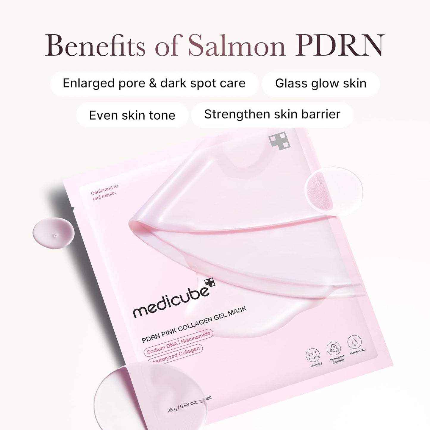 [MEDICUBE] PDRN Pink Collagen Gel Mask (4 stuks)
