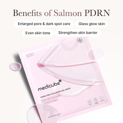[MEDICUBE] PDRN Pink Collagen Gel Mask (4 stuks)