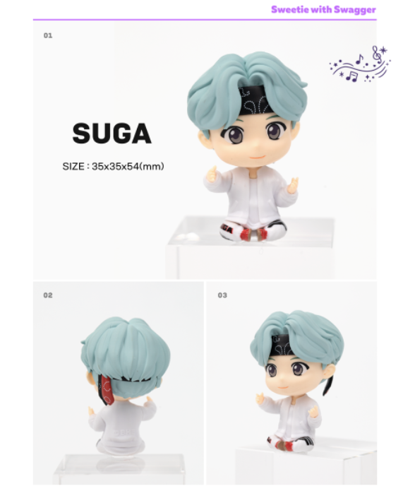 BTS TinyTAN Magic door SUGA Monitorfiguur
