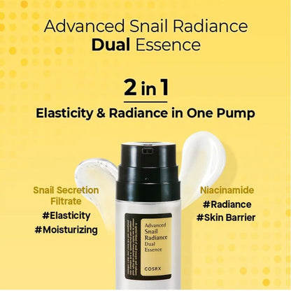 [COSRX] Advanced Snail Radiance Dual Essence 80ml